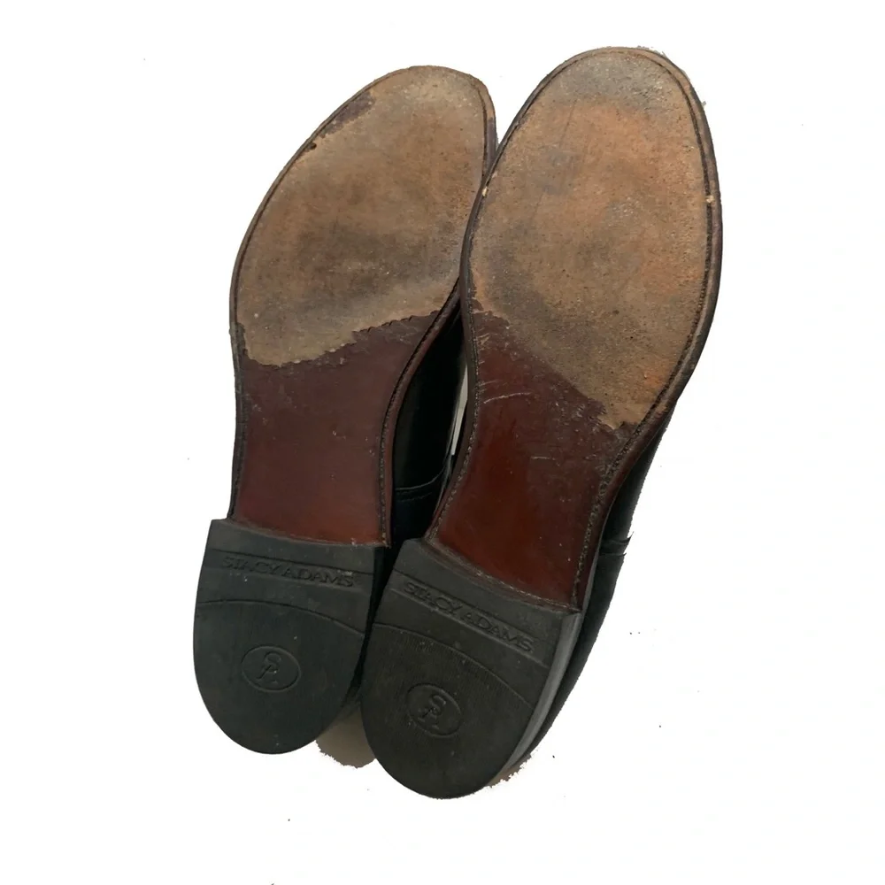 10.5 / Stacy Adams Black Leather Men's Oxfords